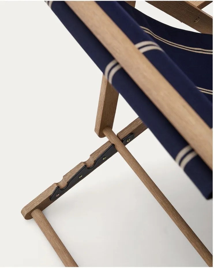 Kék tömörfa kerti napozóágy Vilara – Kave Home