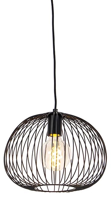 Design lógólámpa fekete - Wire Dough