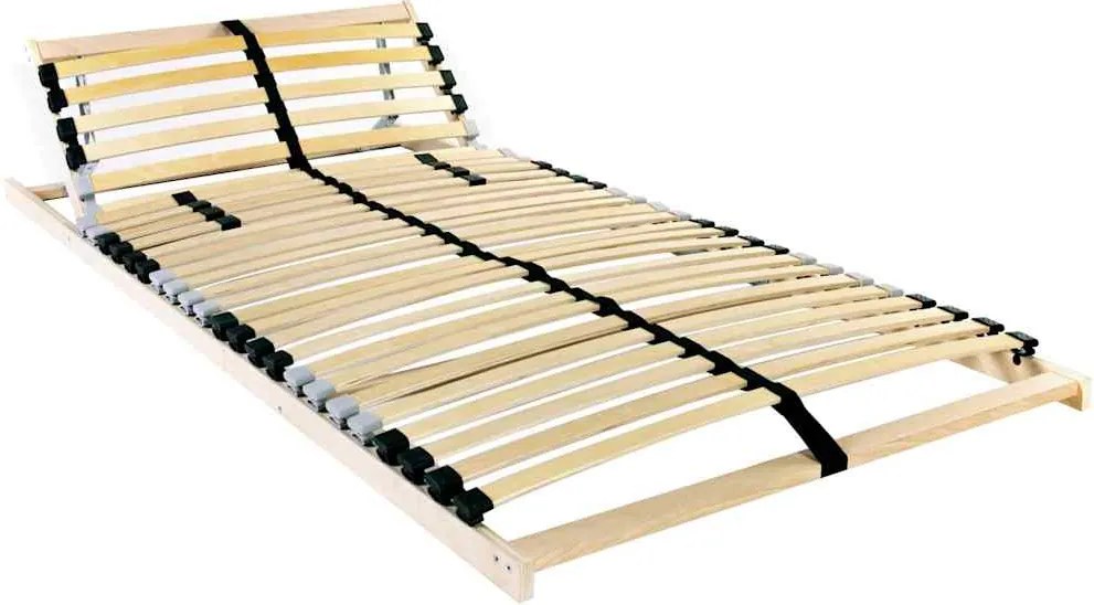 vidaXL Lécalap Barna 100 x 190 cm Tömör bükkfa