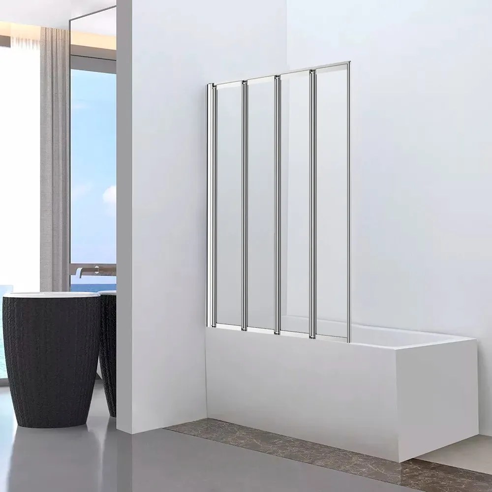 Tribeca 110x140 cm kádparaván króm