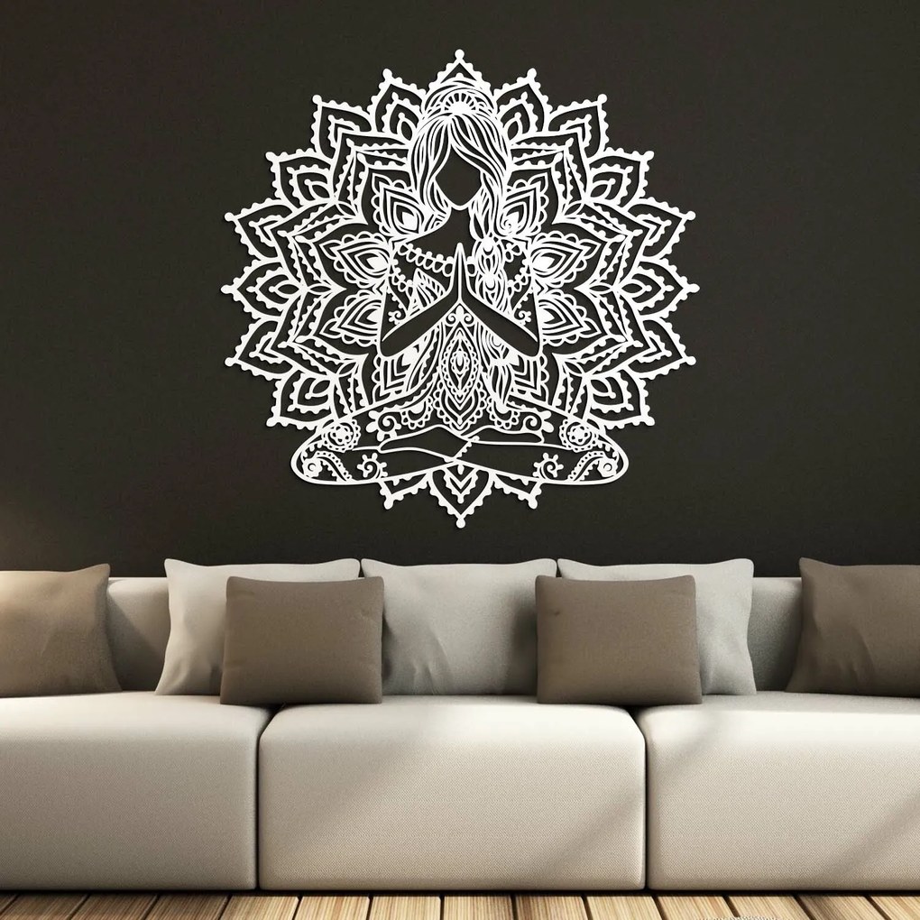 DUBLEZ | Fali boho mandala - Jógázó hölgy