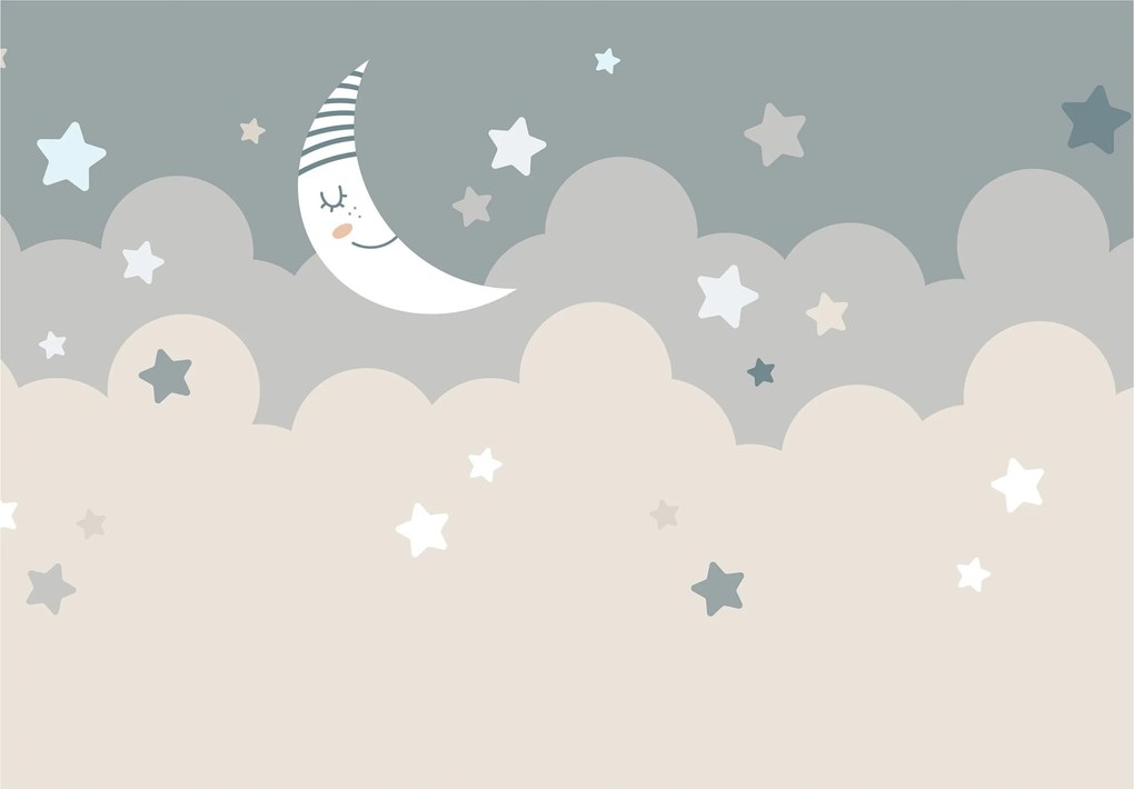 Fotótapéta Hold csillagok álom baba pasztell álmok 208x146 +ragasztó