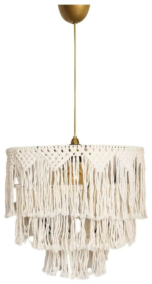 Zsinóros csillár RIMINI 1xE27/40W/230V krémszínű