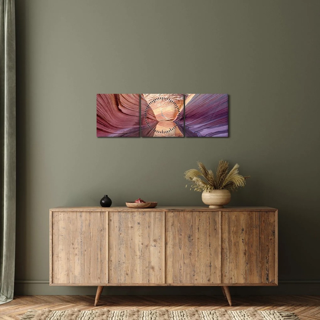 Kép - Arizonai hullámok (órával) (90x30 cm)