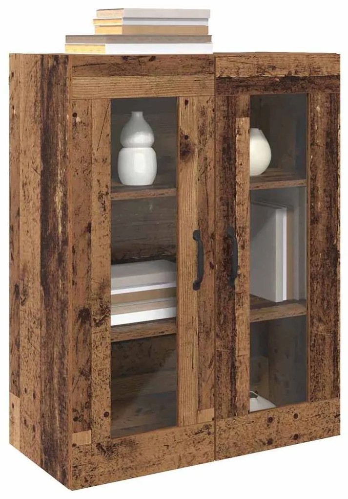 Fali Lógós Szekrény Barna 69.5 x 34 x 90 cm Faanyag