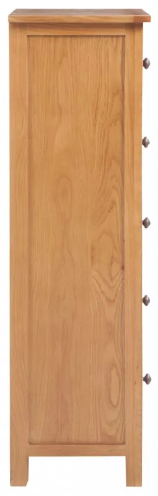tömör tölgyfa magas fiókos szerény 45 x 32 x 115 cm