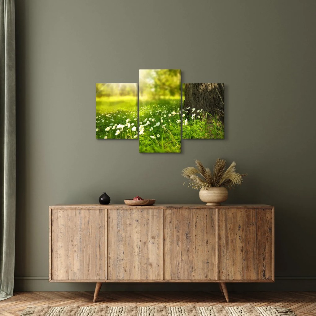 Tisztás és a virágok képe (90x60 cm)