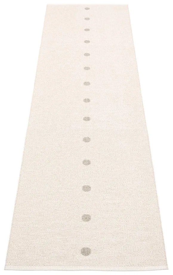 Bézs-krémszínű kültéri-beltéri futószőnyeg 70x280 cm Peg Linen Vanilla – Pappelina
