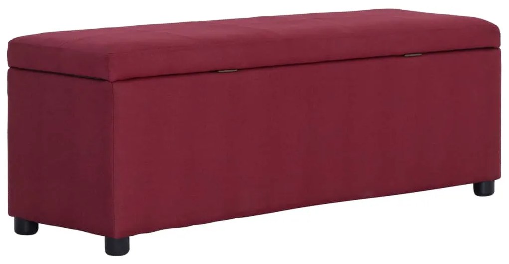 bordó poliészter pad tárolórekesszel 116 cm