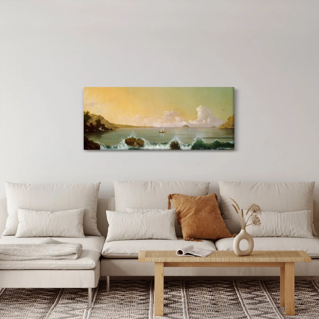Kép - Martin Johnson Heade, Rio de Janeiro Bay, reprodukciók (120x50 cm)