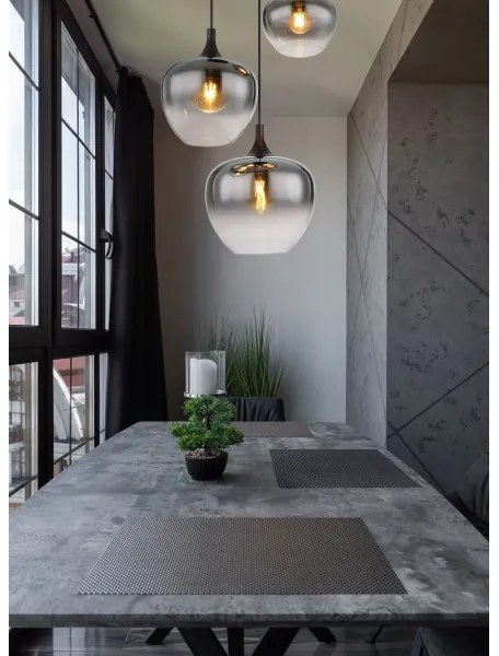 Globo 15548-3H - Csillár zsinóron MAXY 3xE27/40W/230V fekete