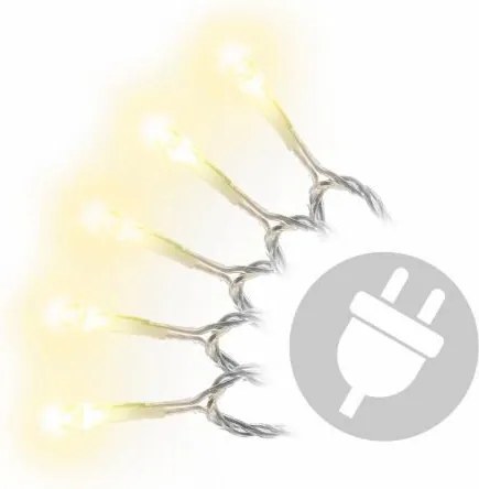 NEXOS Fényfüzér 200 LED Meleg fehér 18 m