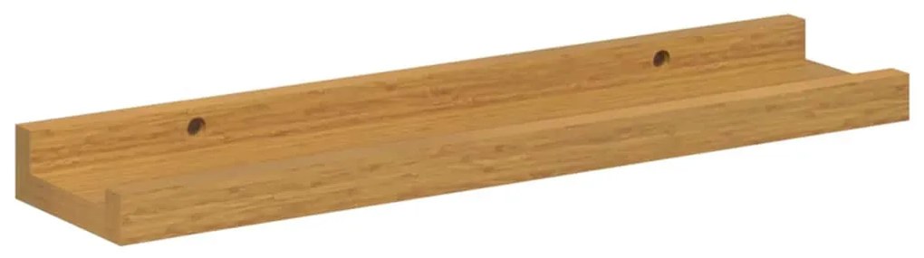 Falpolc polcokkal tárolóval 4 pcs Bézs 40 x 9 x 3 cm Faanyag