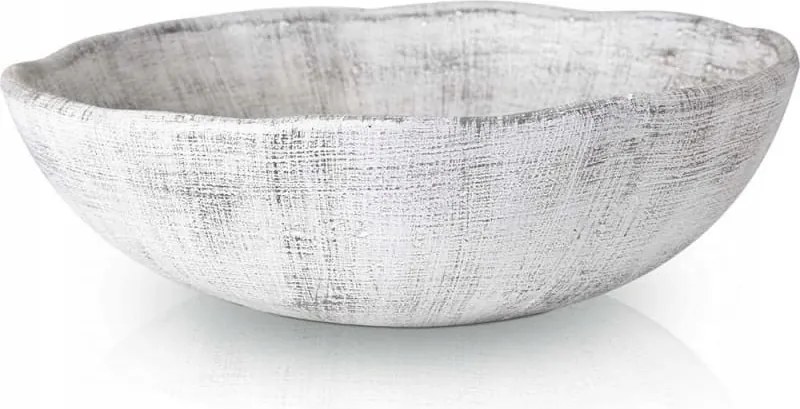 Virágtartó tál kerámia szürke 10 cm x 30 x 10 cm 44.001.30 Polnix