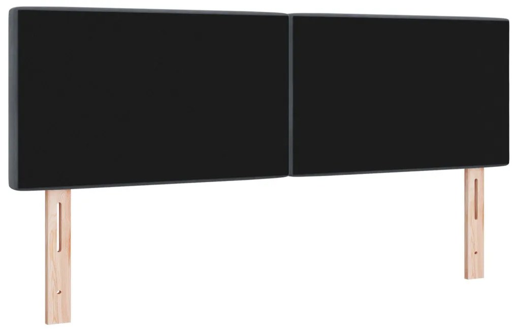 Fejtámla Kristály Gombbal Díszített Sötétszürke 160 cm Velvet
