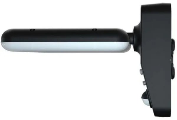 LED napelemes fali lámpa szenzorral LED/15W/3,2V 4000K/6000K IP65 fekete