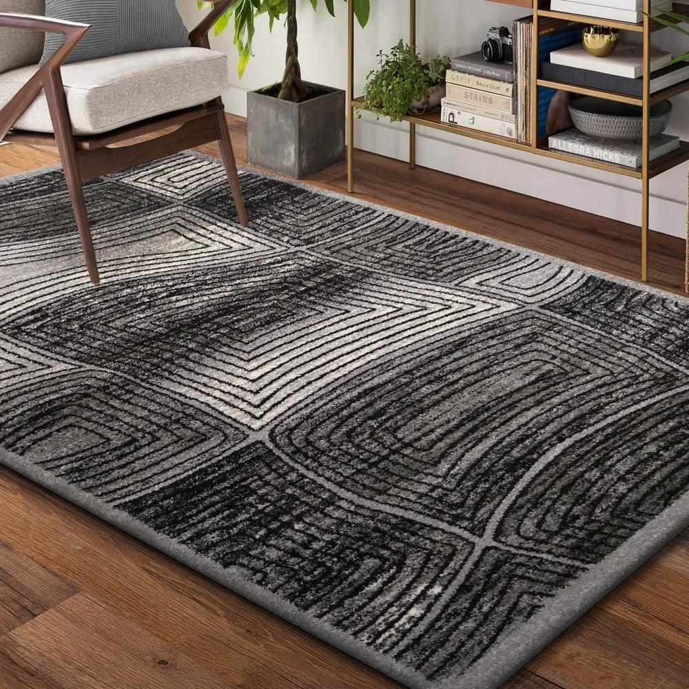 Eredeti szürke szőnyeg a nappaliba Szélesség: 133 cm | Hossz: 180 cm