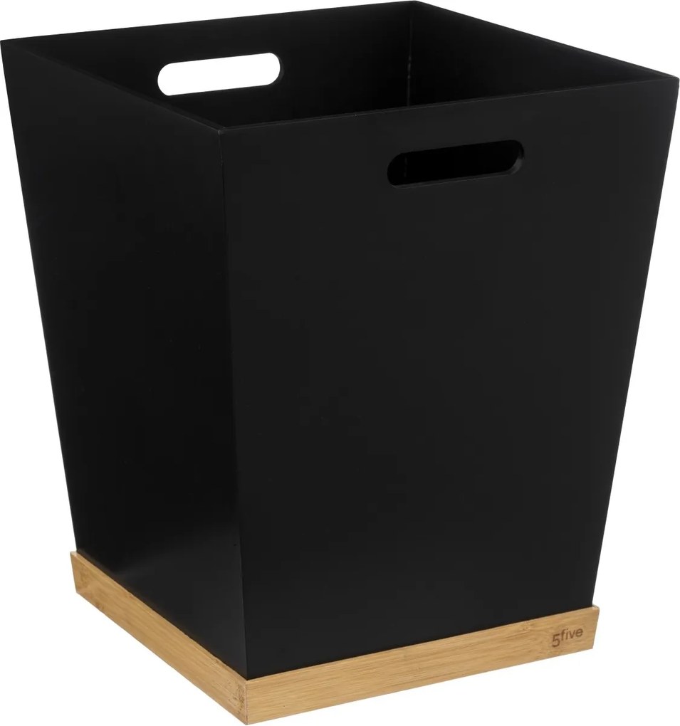 Szemeteskosár Négyzet Alakú fekete, Loft fogantyúkkal