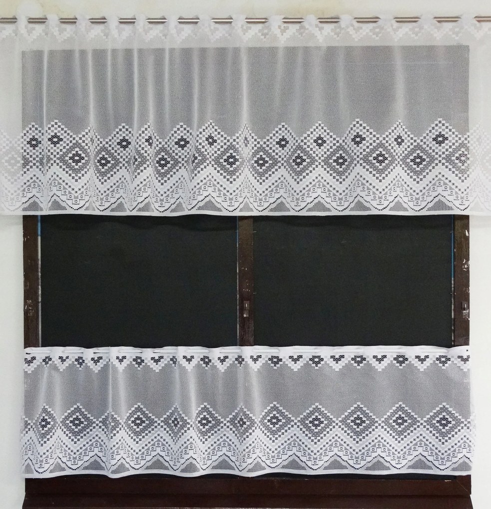 Mg Irigység Függöny fehér 2/410 150x60 kész M