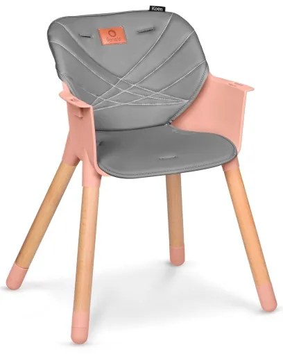 Lionelo - Gyermek etetőszék 2 az 1-ben KOEN Rózsaszín rózsa