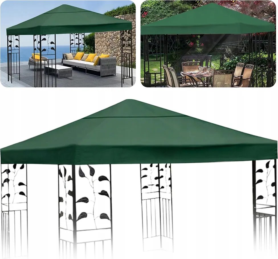 Tetőburkolat Pavilon party sátor tetőcsere, 3 x 3 m