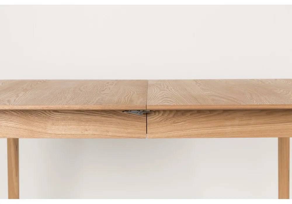 Bővíthető étkezőasztal tölgyfa dekoros asztallappal 90x180 cm Glimps – Zuiver