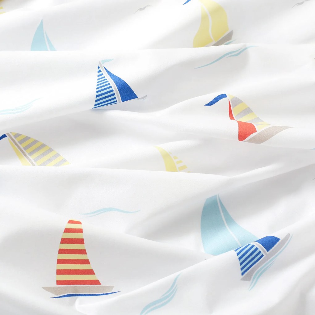 Goldea pamut gumis lepedő - vitorlások 200 x 200 cm