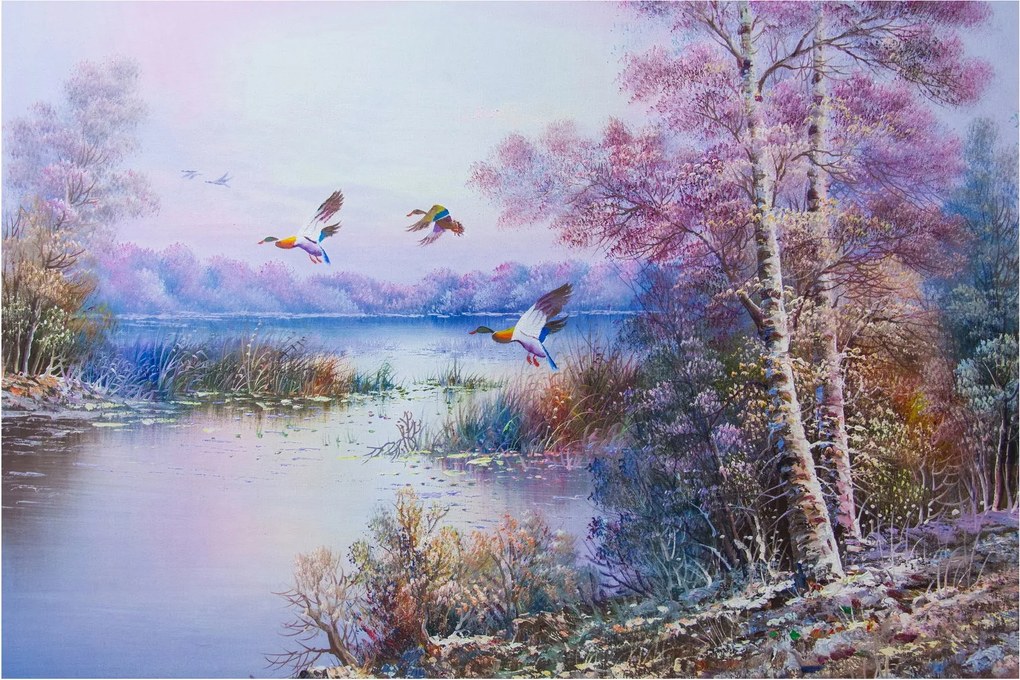 Kép - ősz jön, olajfestmény (90x60 cm)