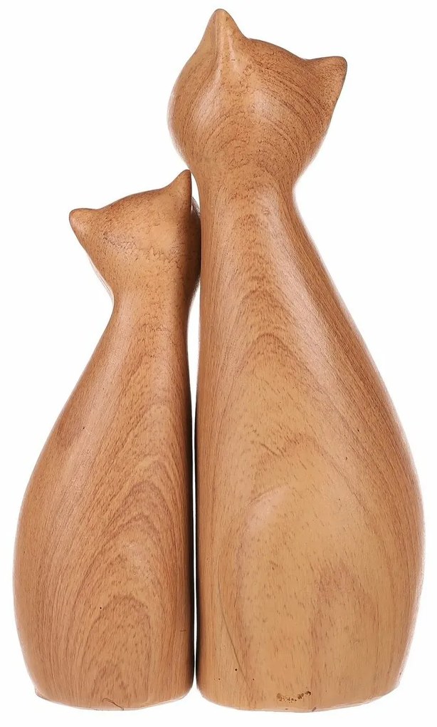Dekoráció Macskák, 11 x 6 x 17 cm, 2 db-os szett,polirezín