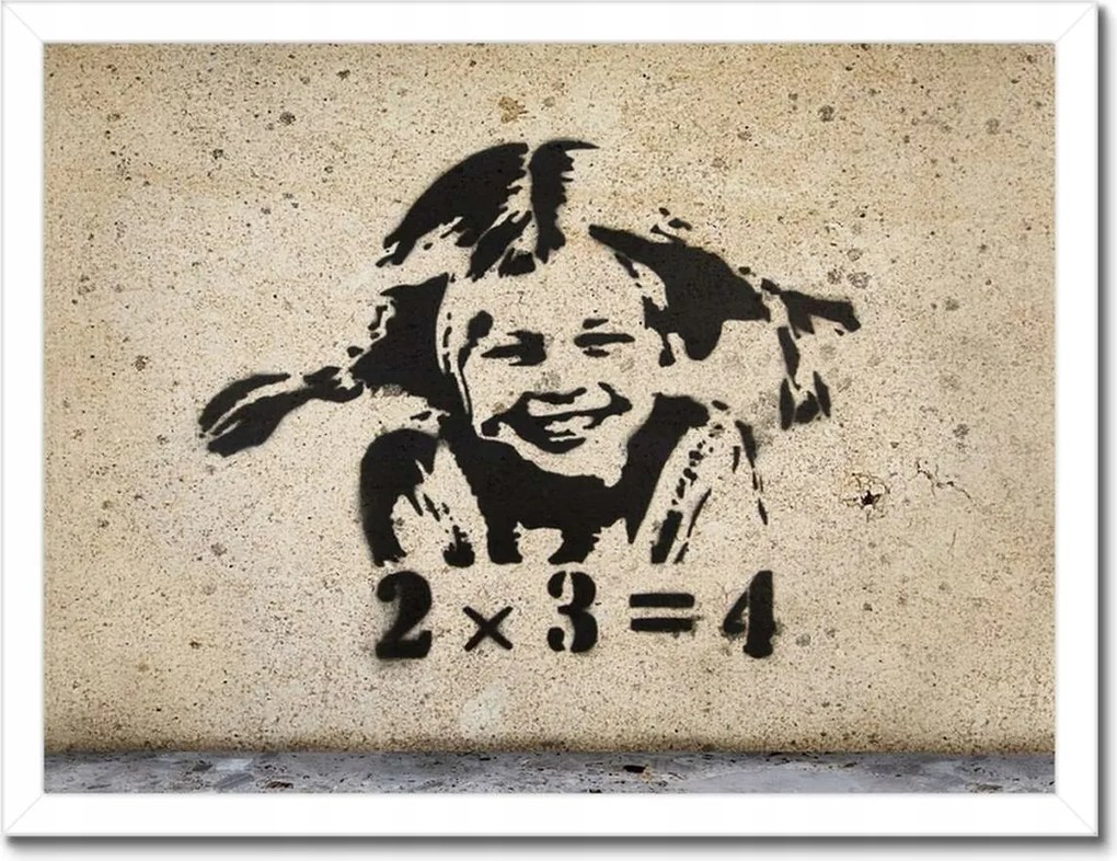 Poszterek keretben 40x30 Banksy Lány szeplők