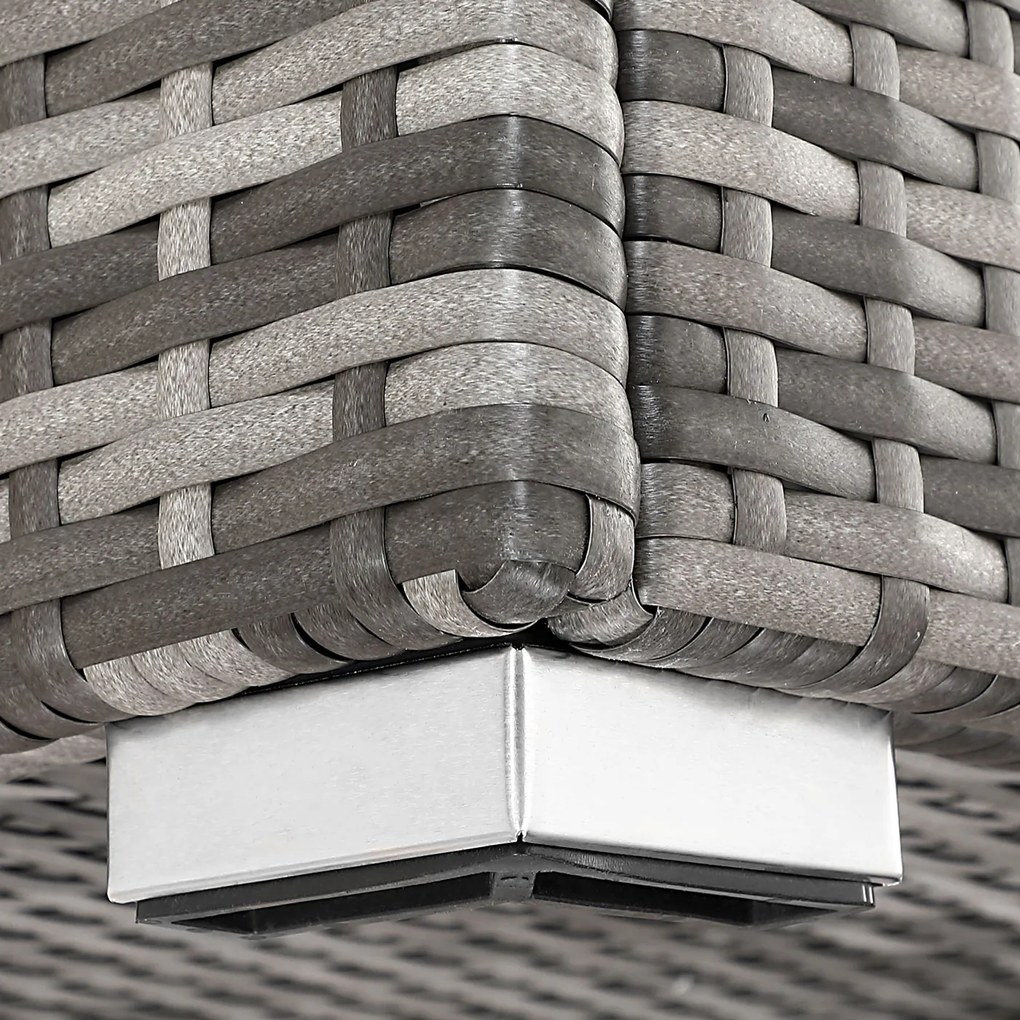 Casaria® Tároló doboz 75x75x70 cm - szürke