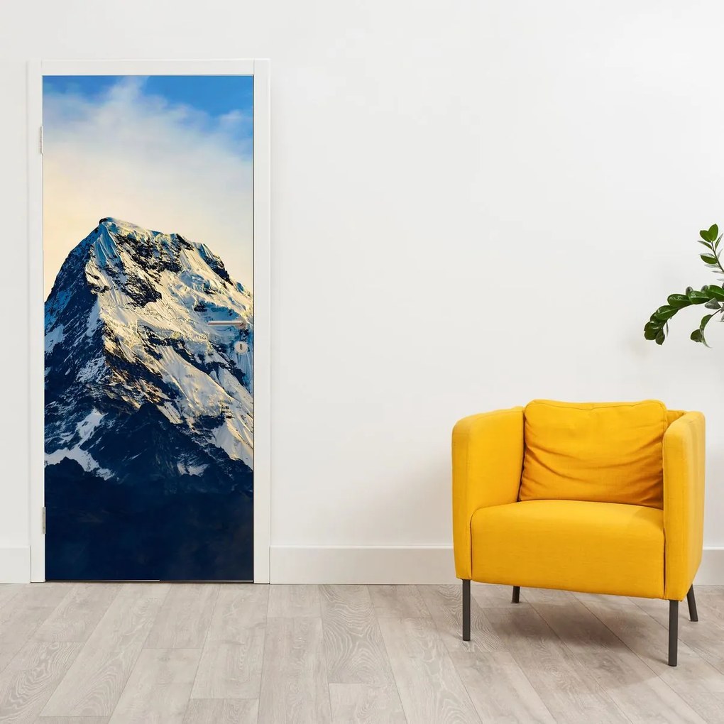 Fotótapéta ajtóra - Havas hegyek (95x205cm)