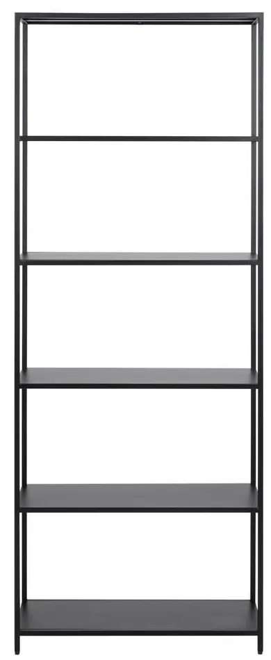Fekete fém könyvespolc 70x185 cm Newcastle – Actona
