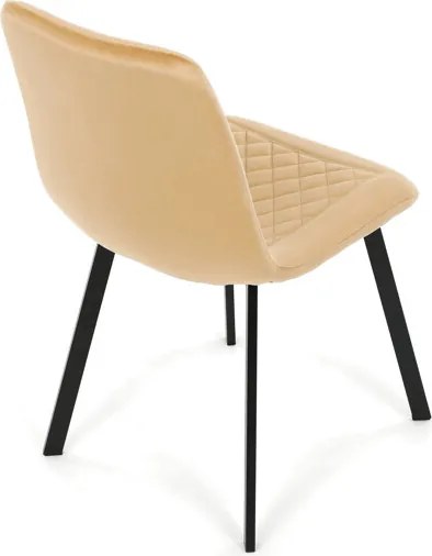 Étkezőszék, sárga, bársony szövet, DCL-973 YEL4