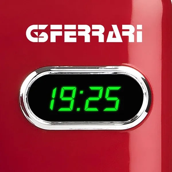 G3Ferrari G1015502 - Grillel ellátott mikrohullámú sütő, 1150 W / 230 V, 20 l, piros
