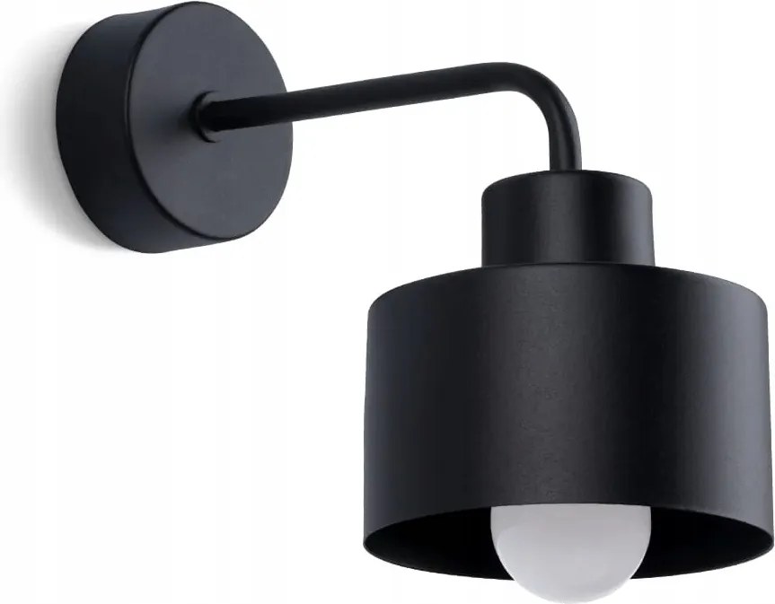 Sollux fali lámpa Savar Industrial fekete E27, 60W Sollux