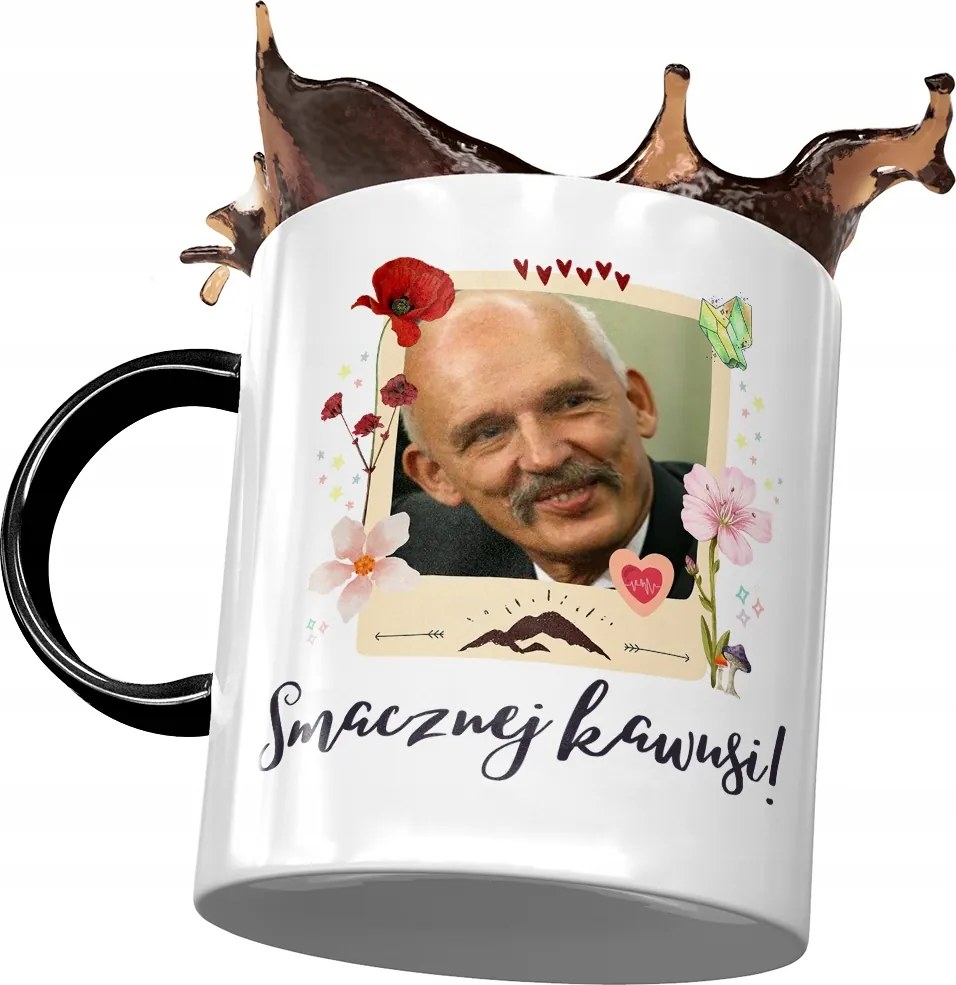 Fekete Janusz Corwin Mikke Bögre Ajándék Nyomtatott Fotóval