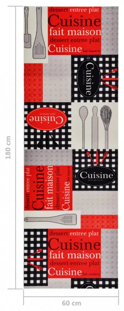 Cuisine&quot; mosható konyhai szőnyeg 60 x 180 cm &quot;