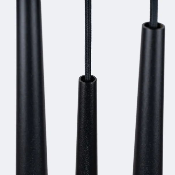 Sollux SL.1463 - Csillár zsinóron BLISS 3xG9/8W/230V fekete