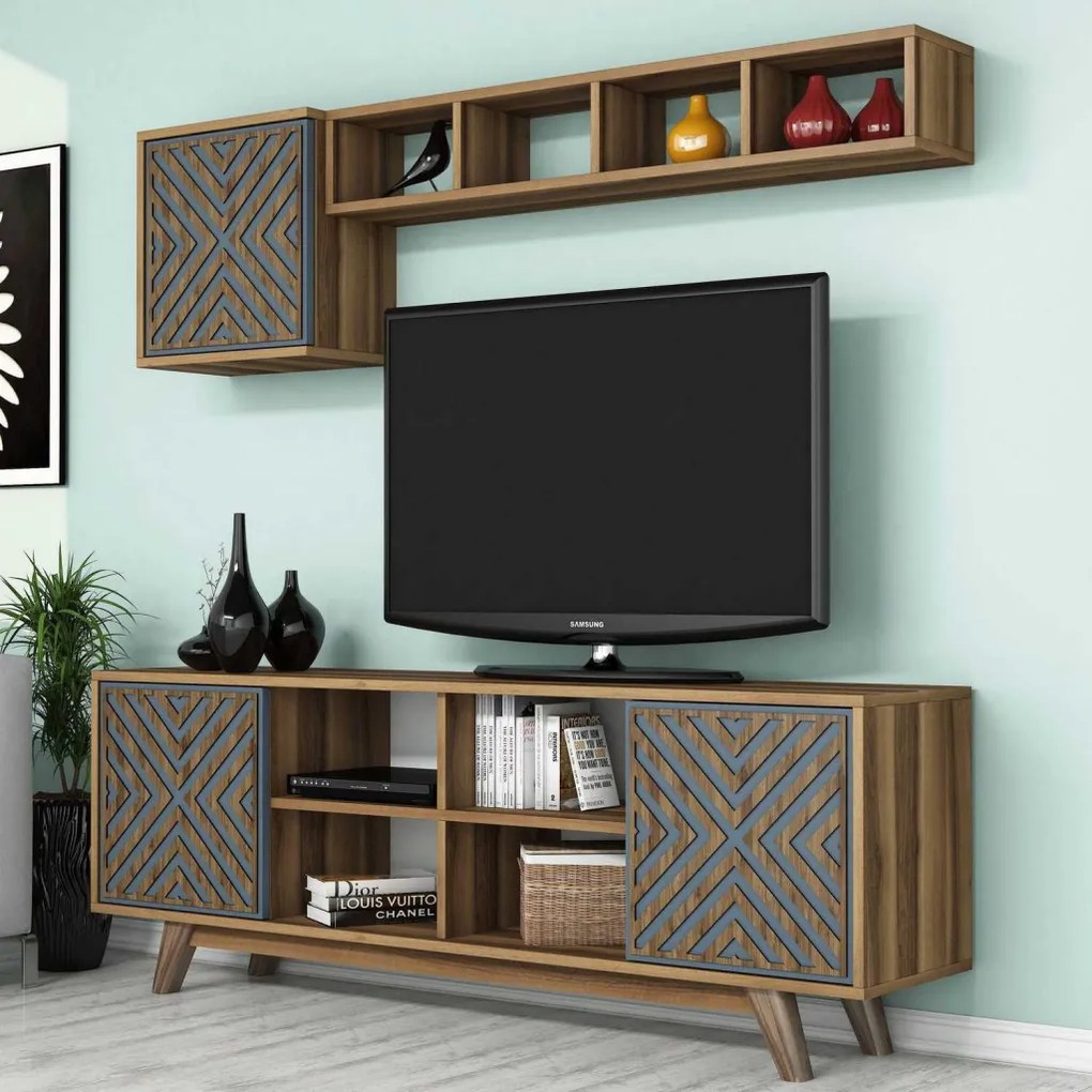 Inci - Walnut, Blue