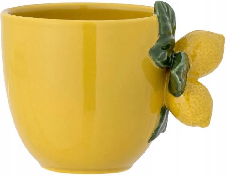 Bloomingville Limone 400 ml-es bögre citrom sárga motívummal