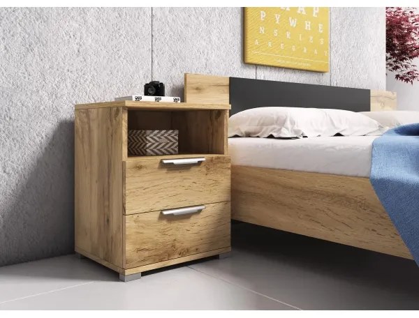 NED éjjeliszekrény Wotan tölgy