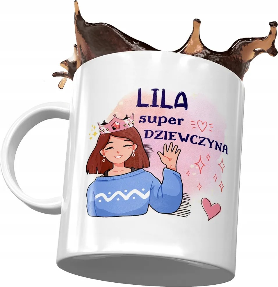 Liliom Születésnapi Bögre Névnapi Ajándék Nyomtatott Fotóval