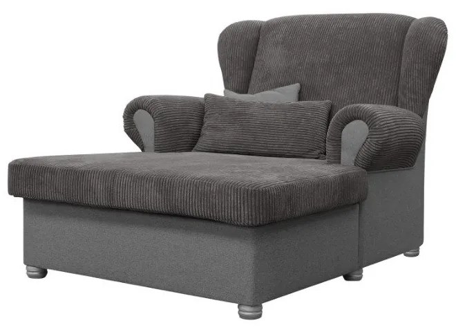 Szürkésbarna kordbársony heverő Lord – Ropez