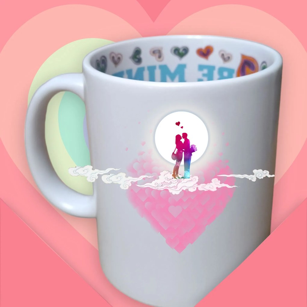 Romantikus bögre seled11 kerámia 330 ml