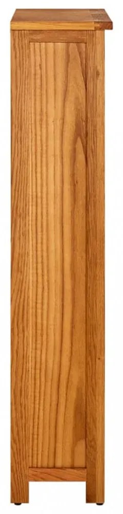 4 szintes tömör tölgyfa könyvespolc 70 x 22 x 110 cm
