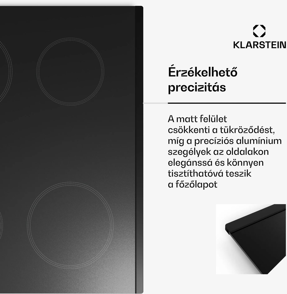 Klarstein Kochheld indukciós főzőlap | Elegáns és erőteljes | 4 főzőzóna | 7200 W | 60 cm