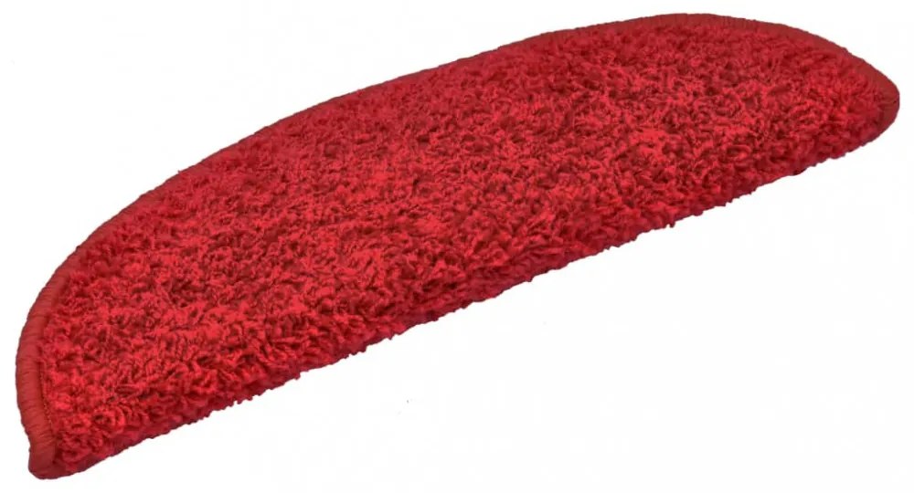 vidaXL 10 db piros lépcsőszőnyeg 56 x 17 x 3 cm