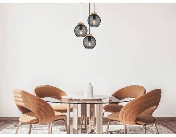 Globo 15663-3H - Csillár zsinóron PABLO 3xE27/60W/230V