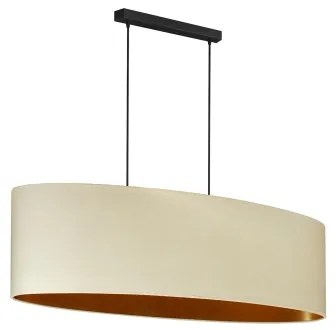 Duolla - Csillár zsinóron OVAL VEGAN 2xE27/15W/230V krémes